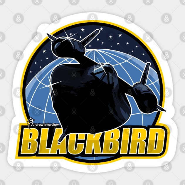 SR-71 Blackbird Sticker by Aircrew Interview
